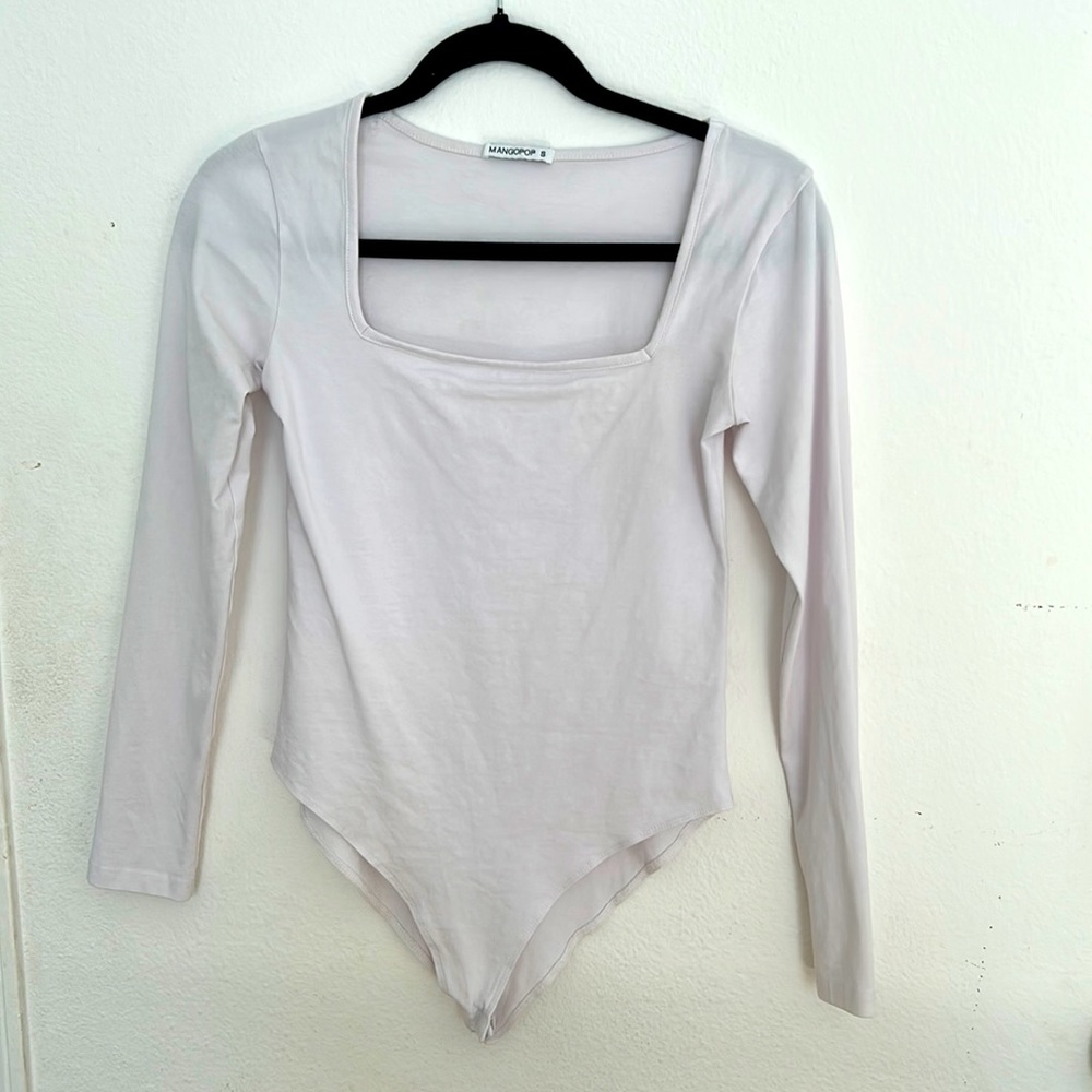 White long sleeve body suit